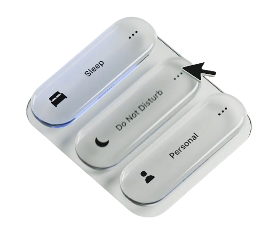 Glassmorphic pill buttons — reference UI (transparent)